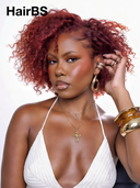 13x4 Lace Front Wig color bob curly Wave 12 inch 100% Human Hair