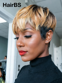 Glueless Wig honey highlight Machine Made Straight Easy to wear 100% Human Hair