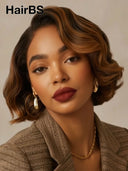 Lace front Wig bob brown 100% Human Hair