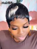 Machine Made pixie straight Summer Trends highlight 100% Human Hair