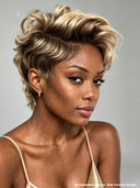 Full lace wig pixie cut Trim custom colors for black woman