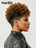 Ready to wear Brown Curly Partial Topper Unit( NOT A WIG)