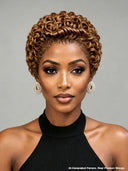 13x4 lace front 5 color pixie cut wig curly wave