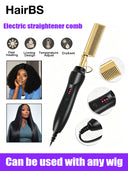 HairBS Electric Hot Comb for Wigs and Natural Hair