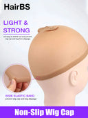 HairBS Wig Cap Set, 5 Packs (10 pcs,Brown) – Soft, light, Breathable Caps Fit for Wigs