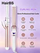 HairBS curling iron-Adjustable temperature, easily create various styles at home