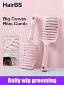 HairBS Curved Curl Styling Comb - Scalp care massage