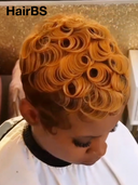 Machine Made finger wave honey pixie 100% Human Hair
