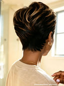 Wear to Go machine made Pixie wig salt and pepper