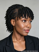 Full Lace wig Braided wig with bangs