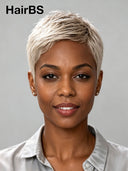 Lace front 13x4 Pixie wig Special Color 100% Human Hair