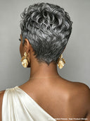 5x5 Lace closure Pixie wig Salt and Pepper for black women