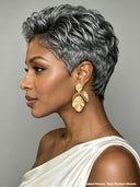 5x5 Lace closure Pixie wig Salt and Pepper for black women