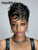 5x5 lace closure Wig highlight quick weave