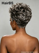 Lace closure 5x5 Pixie wig Salt and Pepper Quick weave