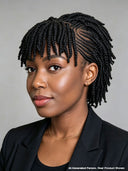 Full Lace wig Braided wig with bangs