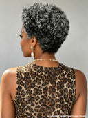 Wear & go machine made salt and pepper afro