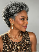 Wear & go machine made salt and pepper afro