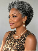 Wear & go machine made salt and pepper afro