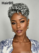 Lace closure 7x5 Pixie wig silver Quick weave 