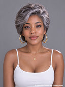 7x5 lace closure Pixie wig Salt and Pepper