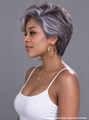 7x5 lace closure Pixie wig Salt and Pepper