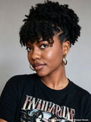 Full Lace wig Pre-styled black Braided wig with bangs