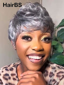 Today's Special Price Buy 1 Get 1 Free $139 machine made wig finger wave & straight 100% Human Hair