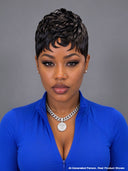 Easy to Wear Glueless Pixie Cut Wig Black