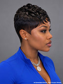 Easy to Wear Glueless Pixie Cut Wig Black