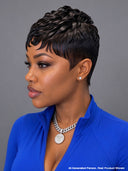 Easy to Wear Glueless Pixie Cut Wig Black