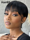 Flash Sale pixie wig straight 100% Human Hair