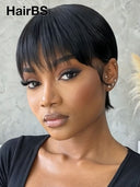 Flash Sale pixie wig straight 100% Human Hair