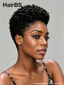 Full lace wig Pixie cut black afro