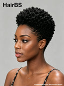 Full lace wig Pixie cut black afro