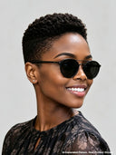 Full lace pixie wig Black 100% Human Hair