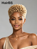 Full lace wig blonde Pixie Cut for black woman