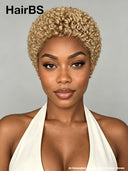Full lace wig pixie afro honey