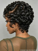 Pixie wig Black side part Full lace 