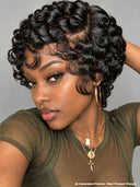 Pixie wig Black side part Full lace 