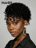 Full Lace with Braided wig black 100% Human Hair 