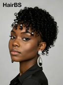 Full Lace with Braided wig black 100% Human Hair 