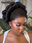 Full Lace with Braided wig for wedding