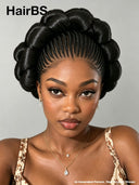 Full Lace with Braided wig for wedding