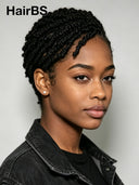 Full Lace wig With Braided pixie wig