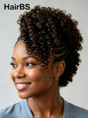 Full Lace wig brown With Braided for black woman