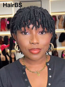 Full Lace wig Braided wig with bangs
