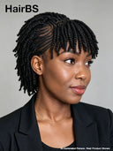 Full Lace wig Braided wig with bangs