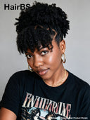 Full Lace wig Pre-styled black Braided wig with bangs