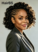 Lace Front 13x6 wig braided hair style 